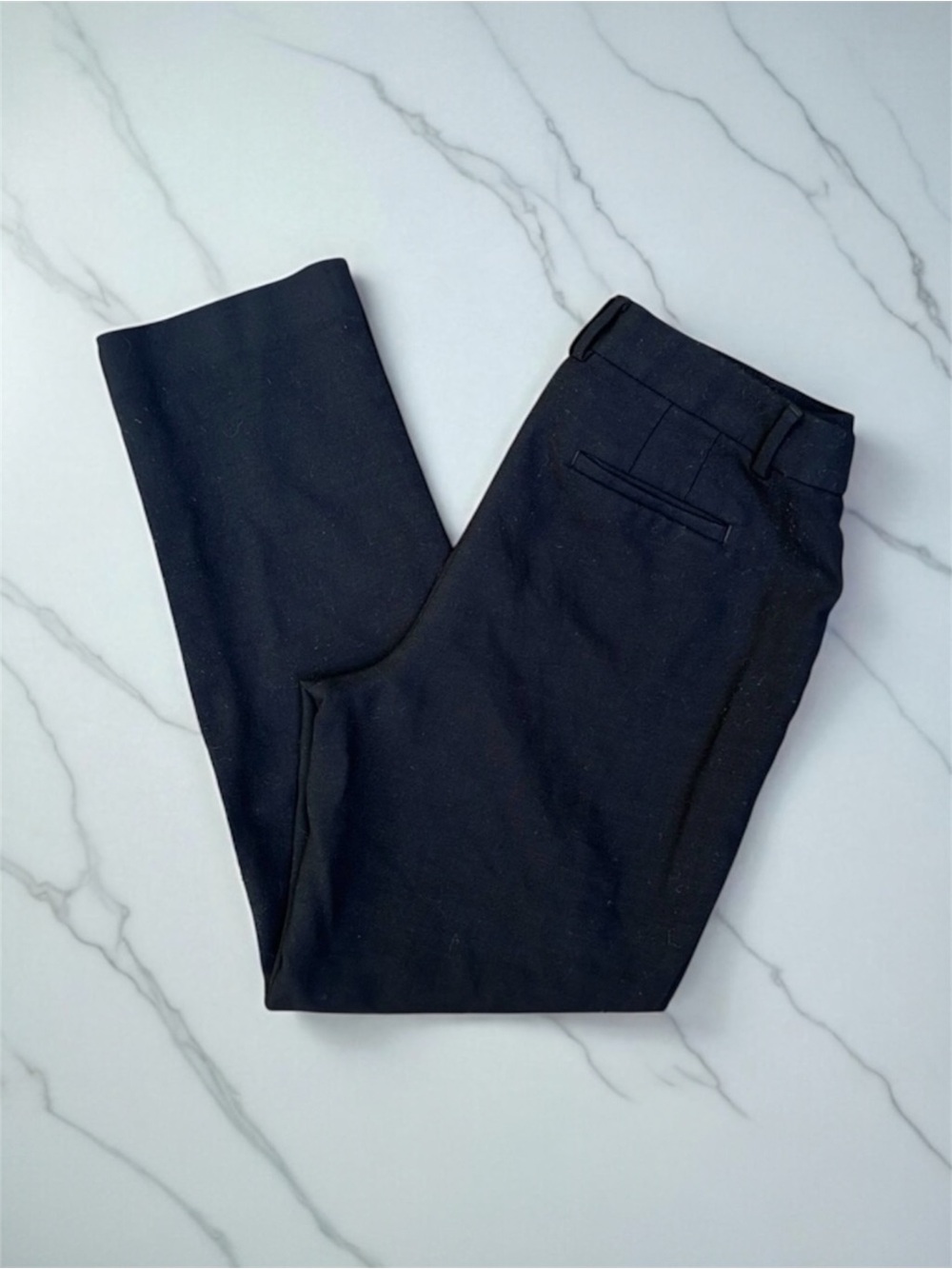 Talbots “High Waist Straight Pant” Wool Blend in Black Size 8P